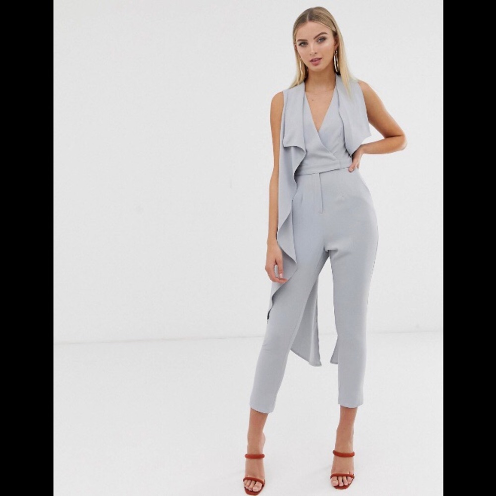 Lavish Alice Waterfall Tailored Jumpsuit